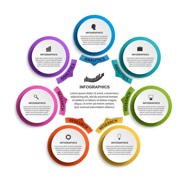 Infographic design organization chart template.