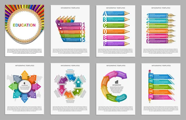 Infografie sbírky. Designové prvky. Infographics for business presentations or information banner. — Stockový vektor