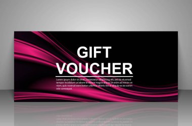 Hediye çeki şablonu.