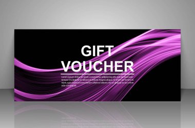 Hediye çeki şablonu.