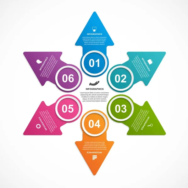 Opzioni Commerciali Infografica Timeline Modello Progettazione Presentazioni Aziendali Banner Informativo — Vettoriale Stock