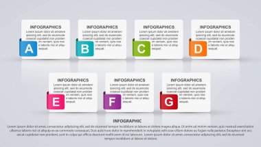 İş seçenekleri bilgisel, zaman çizelgesi, iş sunumları için tasarım şablonu veya bilgi pankartı.