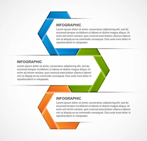 Options Infographie Modèle Infographies Pour Présentations Professionnelles Bannière Information — Image vectorielle