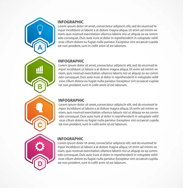 Options Infographie Chronologie Modèle Conception Pour Les Présentations Commerciales Bannière — Image vectorielle