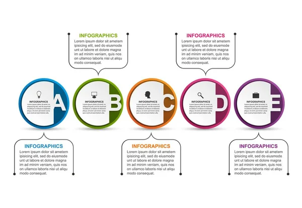 Infographic design organization chart template.