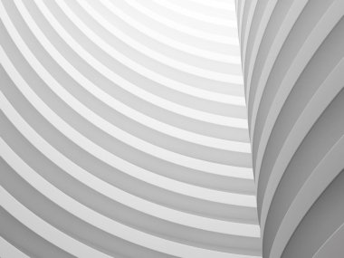 Abstract of white space architecture,Perspective of future design building clipart