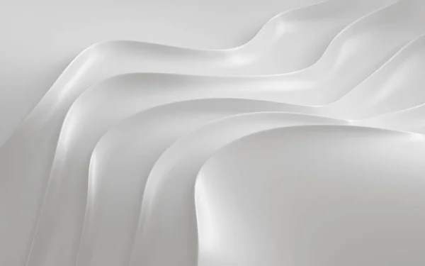 Αφηρημένο Λείο Σχήμα Για Την Αρχιτεκτονική Ιδέα Καμπύλη Γραμμή Λευκό — Φωτογραφία Αρχείου