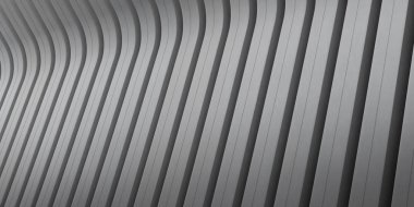 Yüzeyde güneş ışığı dökme gölge ile beton uzay Soyut, Pürüzsüz ritim yapısı tasarımı, Brutalism mimari perspektifi, 3d render