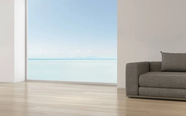 Perspektive Des Modernen Luxus Wohnzimmers Mit Grauem Sofa Auf Hintergrund — Stockfoto