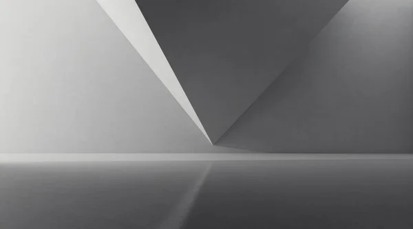 Анотація Бетонного Простору Сонячним Світлом Кидає Тінь Багатокутну Стіну Геометричний — стокове фото
