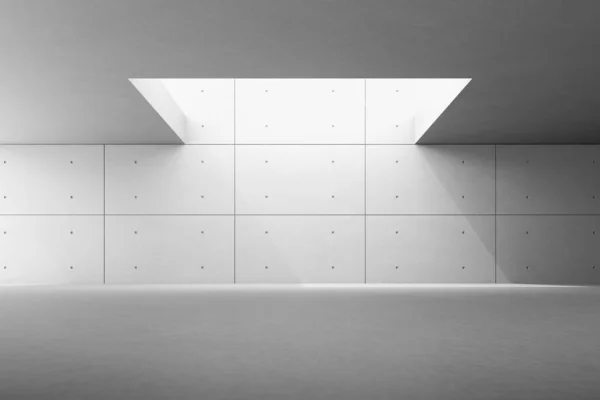 Abstrakte Architektur Raum Interieur Mit Betonwand Darstellung — Stockfoto