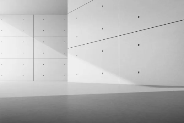 建筑空间抽象 内墙为混凝土 3D渲染 — 图库照片