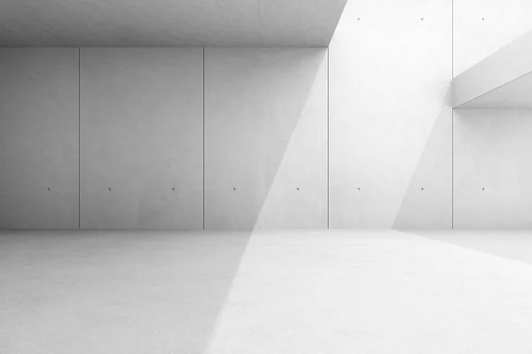 Абстрактний Архітектурний Простір Інтер Бетонною Стіною Візуалізація — стокове фото