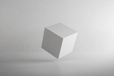 Beton küplü soyut mimari alanı. Geometri. 3d hazırlayıcı.