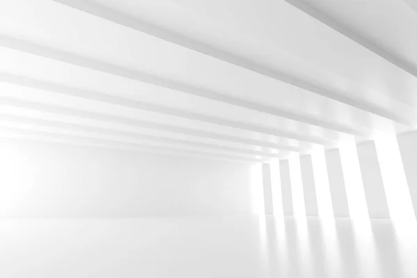Espacio Arquitectónico Abstracto Interior Con Muro Hormigón Renderizar — Foto de Stock