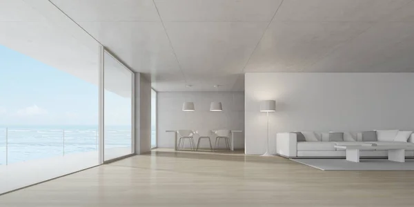 콘크리트 재료와 바닥이 현대식 배경의 커다란 — 스톡 사진