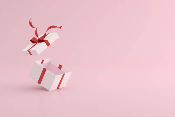 Finta Confezione Regalo Stile Minimal Rendering — Foto Stock