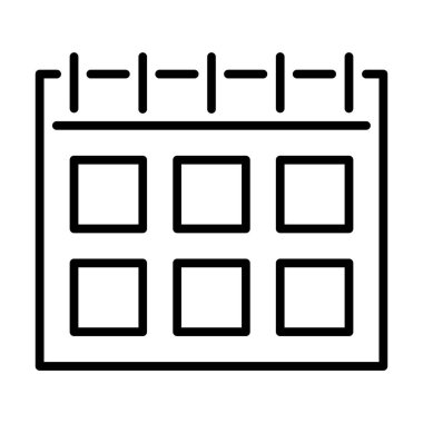 Takvim Eğitim Vektör Simgesi