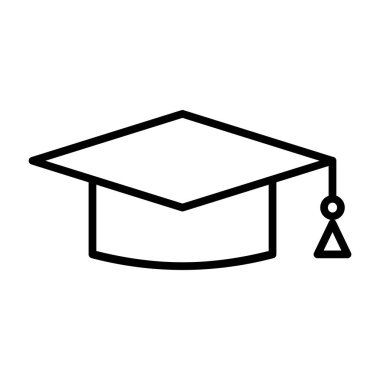 Toga Hat Eğitim Vektör Simgesi