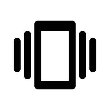 Ses Titreşimli Aktif Sinyal Sistemi Vektör Simgesi