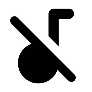 Ses Tonu Devre Dışı Sinyal Sistemi Vektör Simgesi