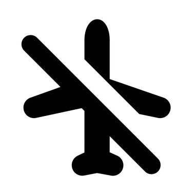 Uçak Modu Kapalı Sistem Vektör Simgesi