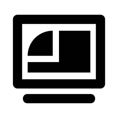 Masaüstü Arka Plan Sistemi Vektör Simgesi