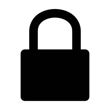 Kilit Sistemi Vektör Simgesi