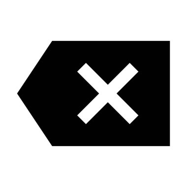 Backspace Button Web Simge Vektörü