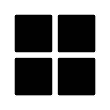 Uygulamalar Çekmece Düğmesi Web Simge Vektörü