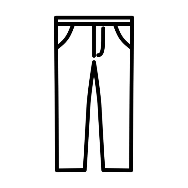 Spodnie Fashion Vector Ikona — Wektor stockowy