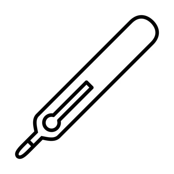 Thermomètre Soins Santé Icône Vecteur Médical — Image vectorielle