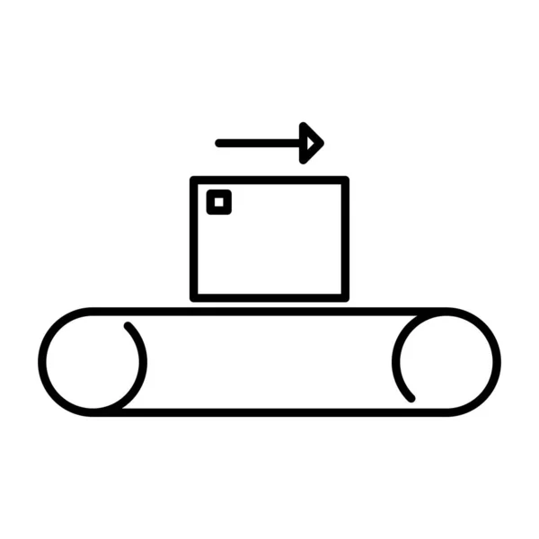 Icônes Vectorielles Industrielles Convoyeur — Image vectorielle