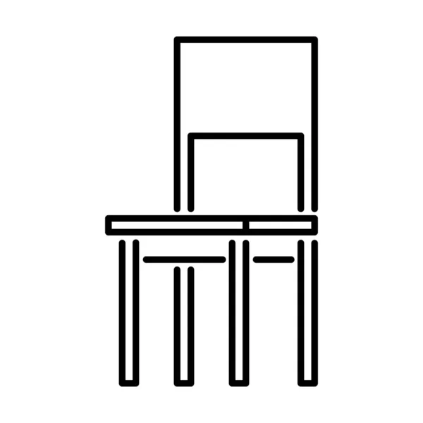 Stuhl Interieur Vektor Ikone — Stockvektor