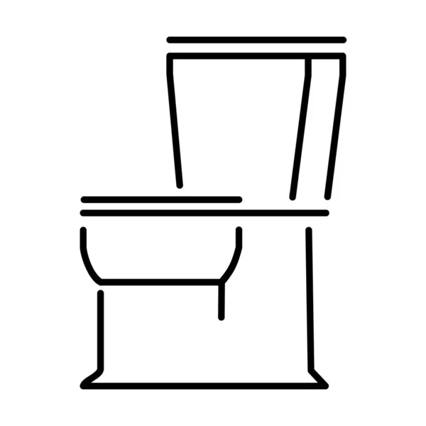 Toilette Interieur Vektor Symbol — Stockvektor