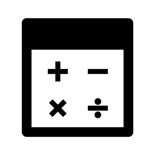 Calculatrice Vecteur Icône Web — Image vectorielle