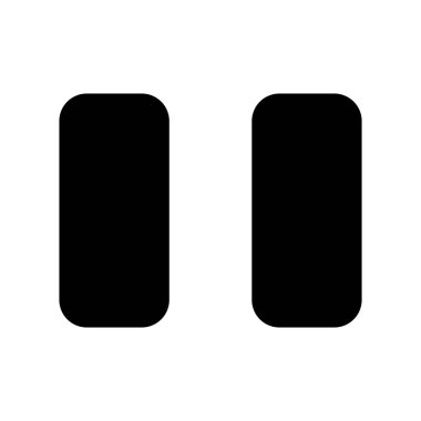 Duraklatma Düğmesi 1 Sistem Simgesi Vektörü