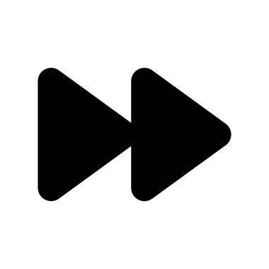 Hızlı İleri 1 Sistem Simge Vektörü