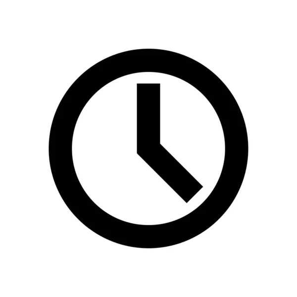 Reloj Web Icono Vector — Vector de stock