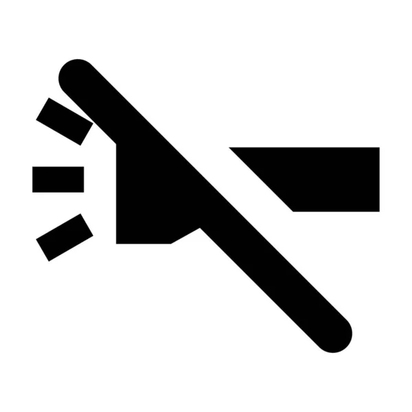 Torcia System Icon Vector — Vettoriale Stock