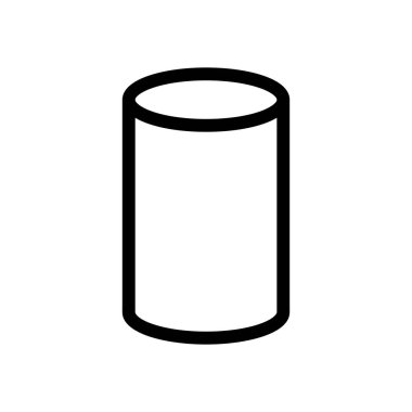 Silindir Matematik Geometri 3d Simge Vektörü