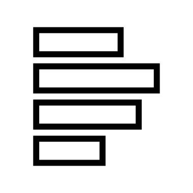 Sol Metin Belge Simgesi Vektörü Hizala