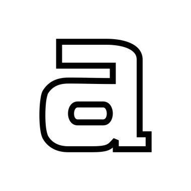 Metin Fontu Kalın Belge Bilgisayar Simgesi Vektörü