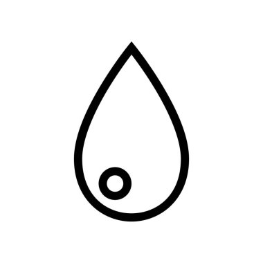 Su Damlası Simgesi. Ayrıca Liquify Simgesi için kullanılır. Vektör