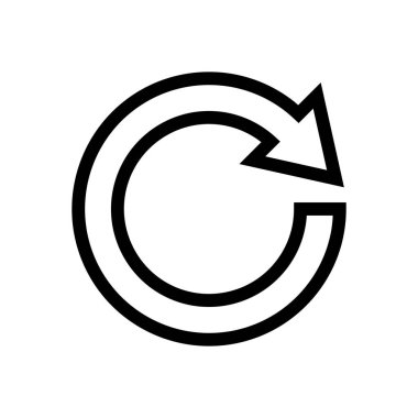 Yeniden Yeniden Yeniden Başlat Bilgisayar Simgesi Vektörü Yeniden Başlat