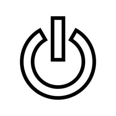 Güç Kapatma Bilgisayar Simgesi Vektör