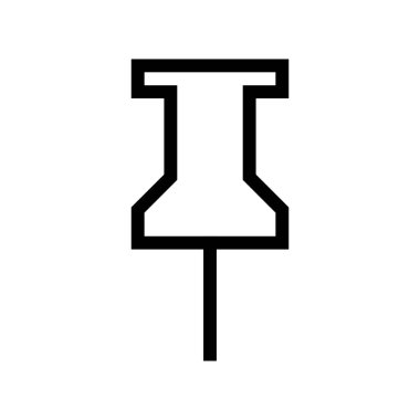 Not almak için Pin Simgesi Vektörü Çizme. 