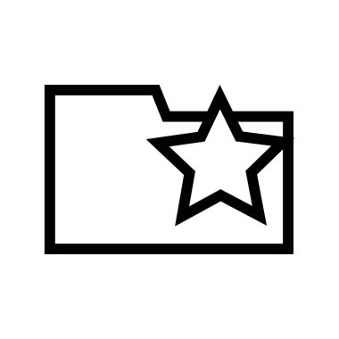 Favori Yer İşareti Dosya Klasörü Bilgisayar Simgesi Düz Vektör