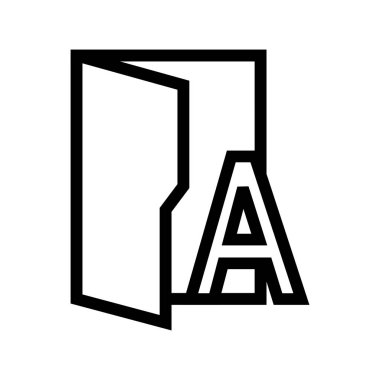 Yazı Tipleri Klasör Simge Vektörü Yazın