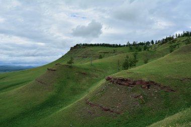Mountain karatag Sharypovo District, Krasnoyarsk Bölgesi, Rusya Federasyonu